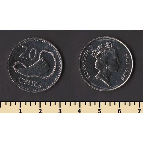 Фиджи 20 центов 1994