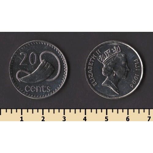 Фиджи 20 центов 1994