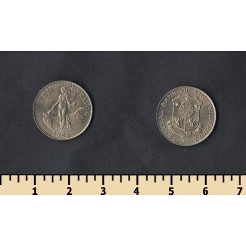 Филиппины 10 сентаво 1964