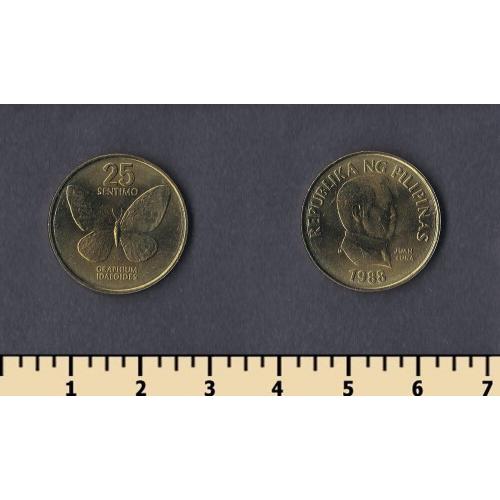 Филиппины 25 сентимо 1988