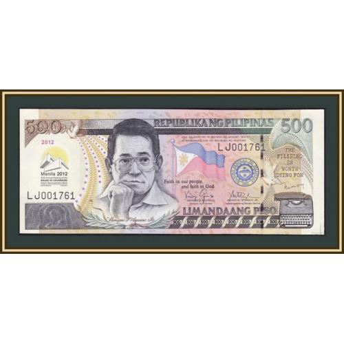 Филиппины 500 песо 2012 P-214 (214Aa) UNC-