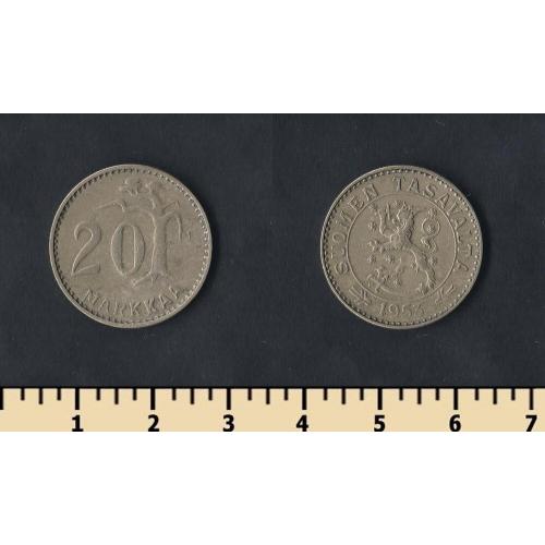 Финляндия 20 марок 1953