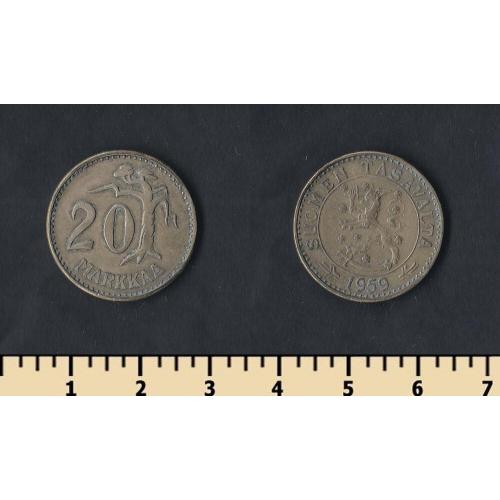 Финляндия 20 марок 1959