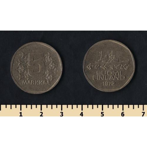 Финляндия 5 марок 1972
