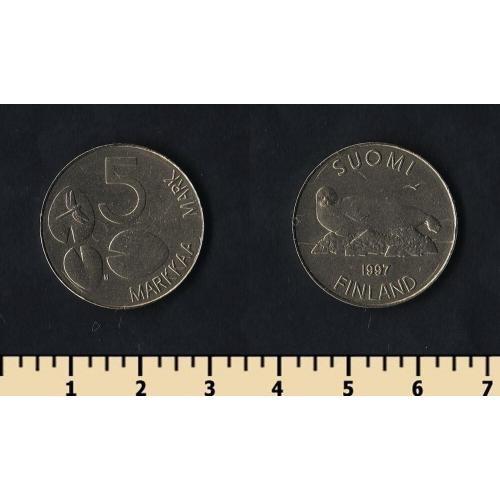 Финляндия 5 марок 1997