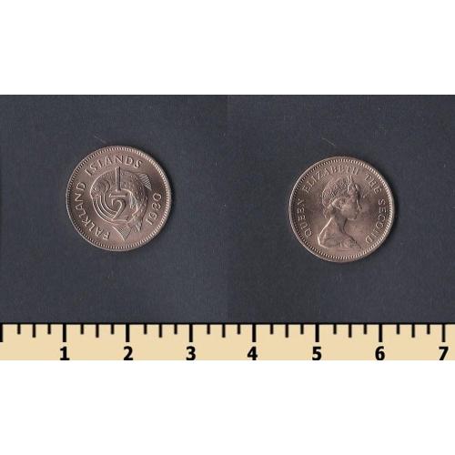 Фолклендские острова 1/2 пенни 1980