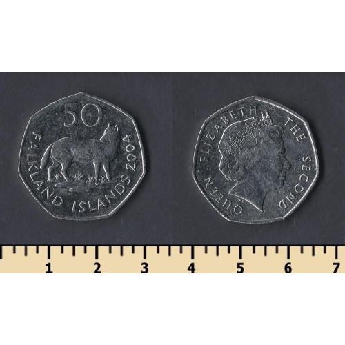 Фолклендские острова 50 пенсов 2004