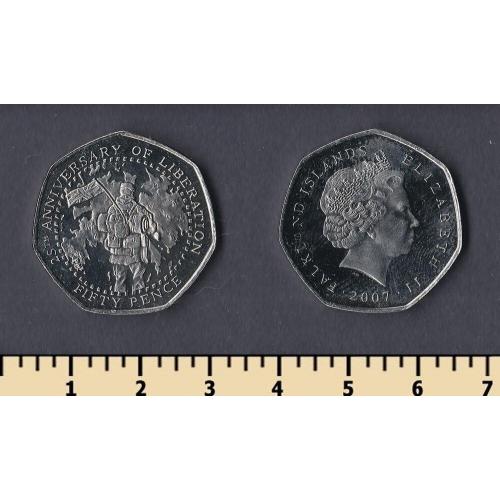 Фолклендские острова 50 пенсов 2007