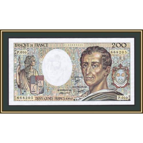 Франция 200 франков 1982 P-160 (155a) UNC