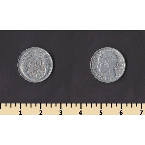 Франция 50 сентимов 1947