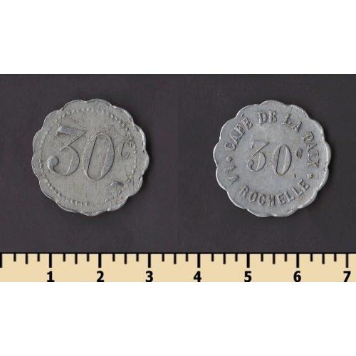 Франция (нотгельды) Коммуна Ла-Рошель 30 сентимов ND (1915)