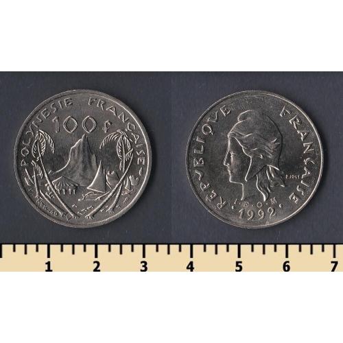 Французская Полинезия 100 франков 1992