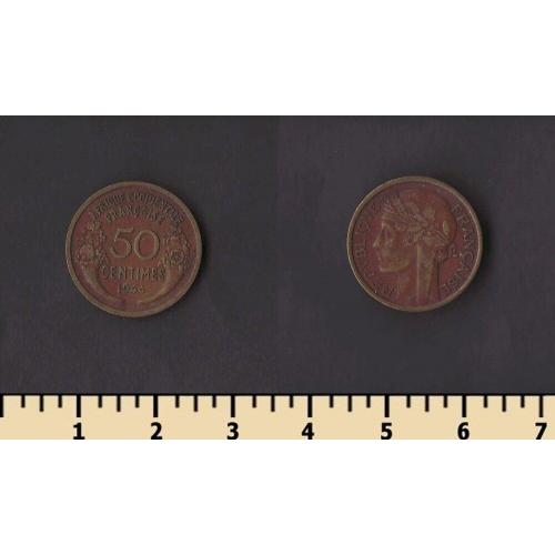 Французская Западная Африка 50 сентимов 1944
