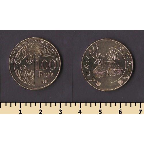 Французские тихоокеанские территории 100 франков 2021