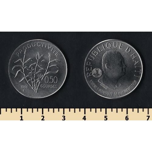 Гаити 0,5 гурда / 50 сентим 1981