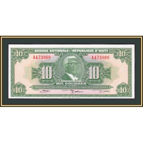 Гаити 10 гурдов 1967-1972 P-203 (203a) UNC