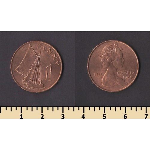 Гамбия 1 пенни 1966