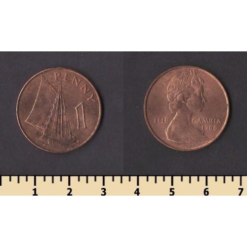 Гамбия 1 пенни 1966