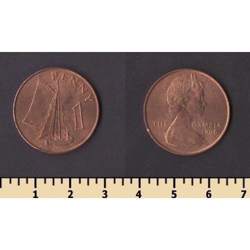 Гамбия 1 пенни 1966