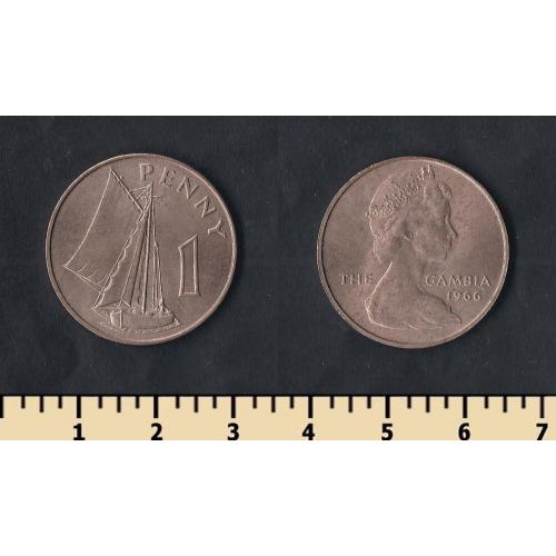 Гамбия 1 пенни 1966