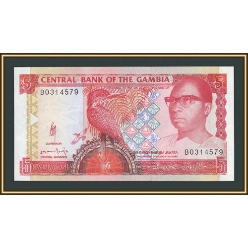 Гамбия 5 даласи 1991-1995 P-12 (12b) UNC