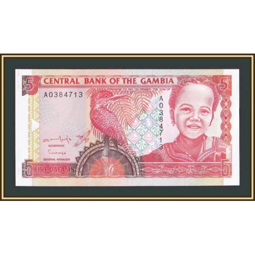 Гамбия 5 даласи 1996 P-16 (16a) UNC