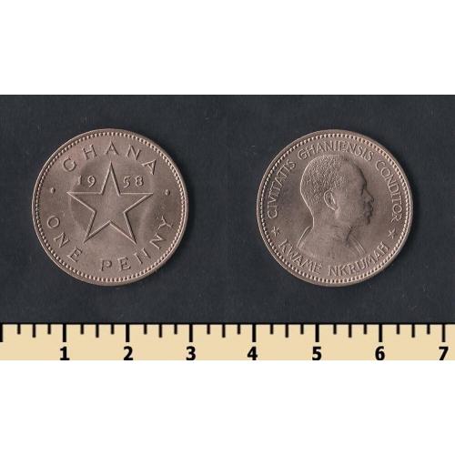Гана 1 пенни 1958