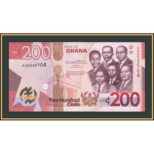 Гана 200 седи 2022 P-51 UNC