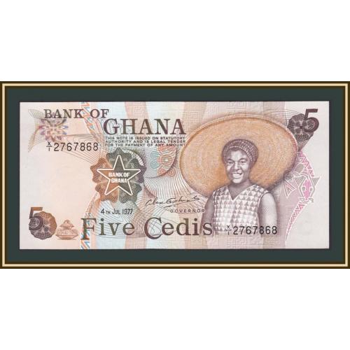 Гана 5 седи 1977 P-15 (15b.2) UNC