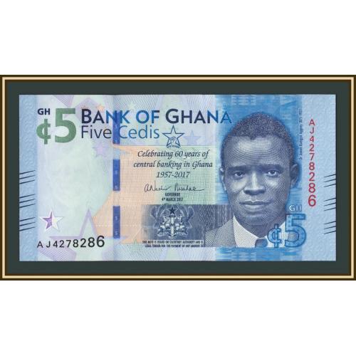 Гана 5 седи 2017 P-43 UNC