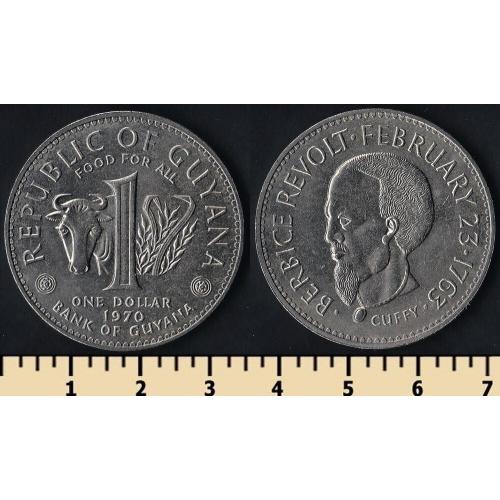 Гайана 1 доллар 1970