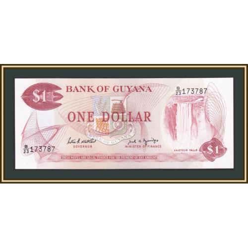Гайана 1 доллар 1989 P-21 (21f) UNC