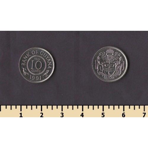 Гайана 10 центов 1991