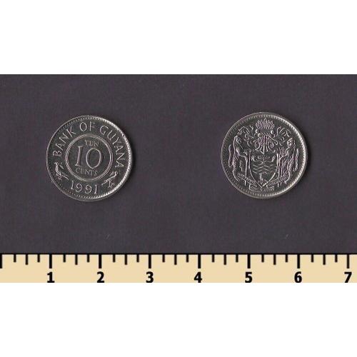 Гайана 10 центов 1991