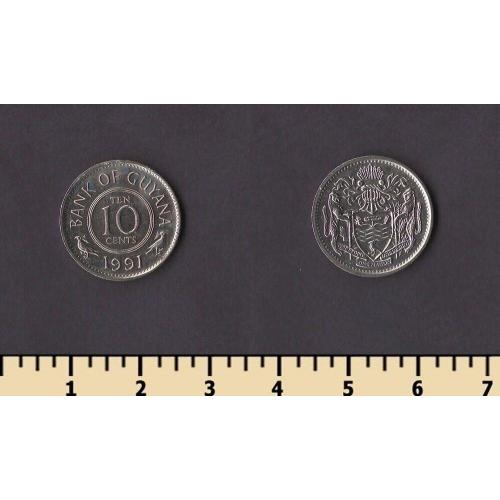 Гайана 10 центов 1991