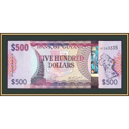 Гайана 500 долларов 2018 P-37 (37b) UNC