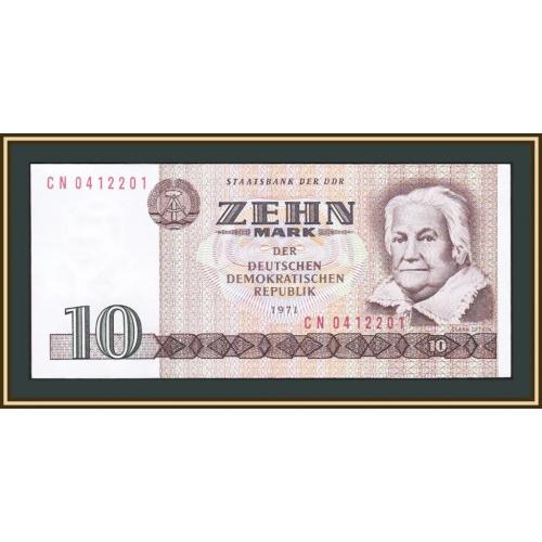 Германия (ГДР) 10 марок 1971 (1986) P-28 (28b) UNC