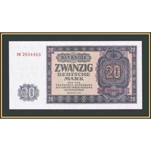 Германия (ГДР) 20 марок 1955 P-19 (19a) UNC