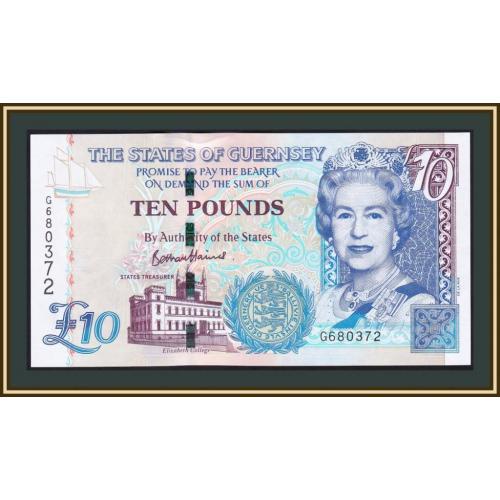 Гернси 10 фунтов 2023 P-57 (57e) UNC Новинка!