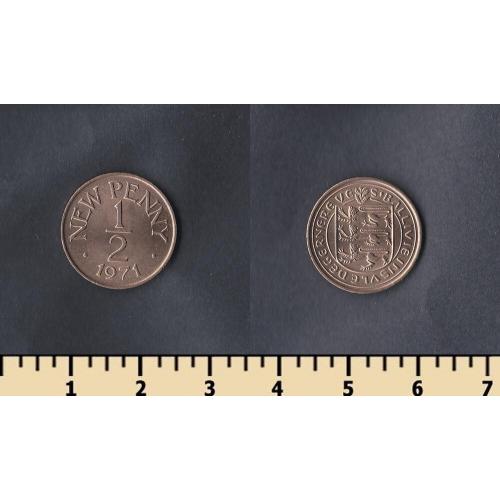 Гернси остров 1/2 новых пенни 1971