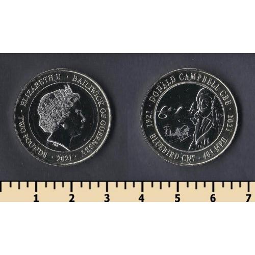 Гернси остров 2 фунта 2021