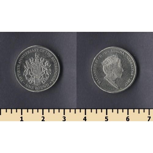 Гибралтар 1 фунт 2017