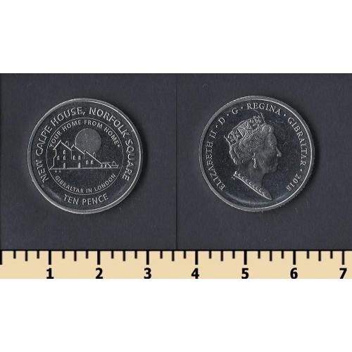 Гибралтар 10 пенсов 2018