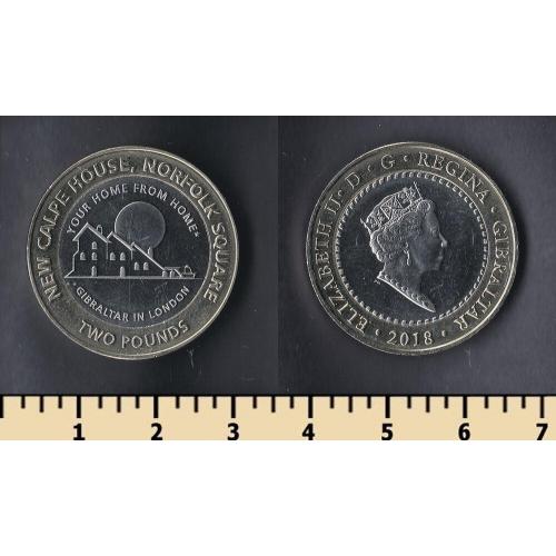 Гибралтар 2 фунта 2018