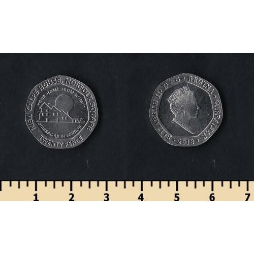 Гибралтар 20 пенсов 2018