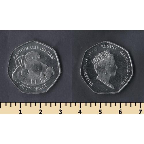 Гибралтар 50 пенсов 2018