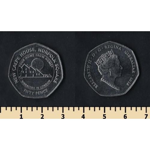 Гибралтар 50 пенсов 2018