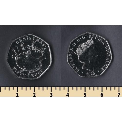 Гибралтар 50 пенсов 2020