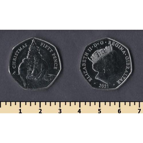 Гибралтар 50 пенсов 2021