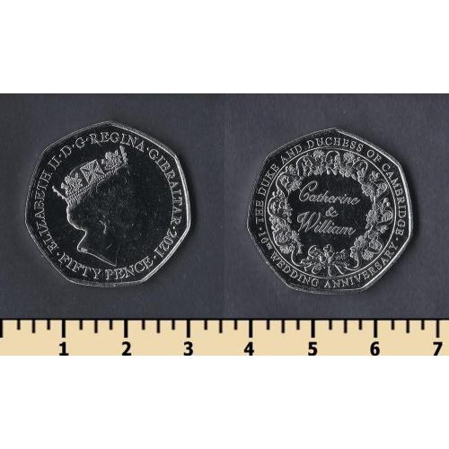 Гибралтар 50 пенсов 2021